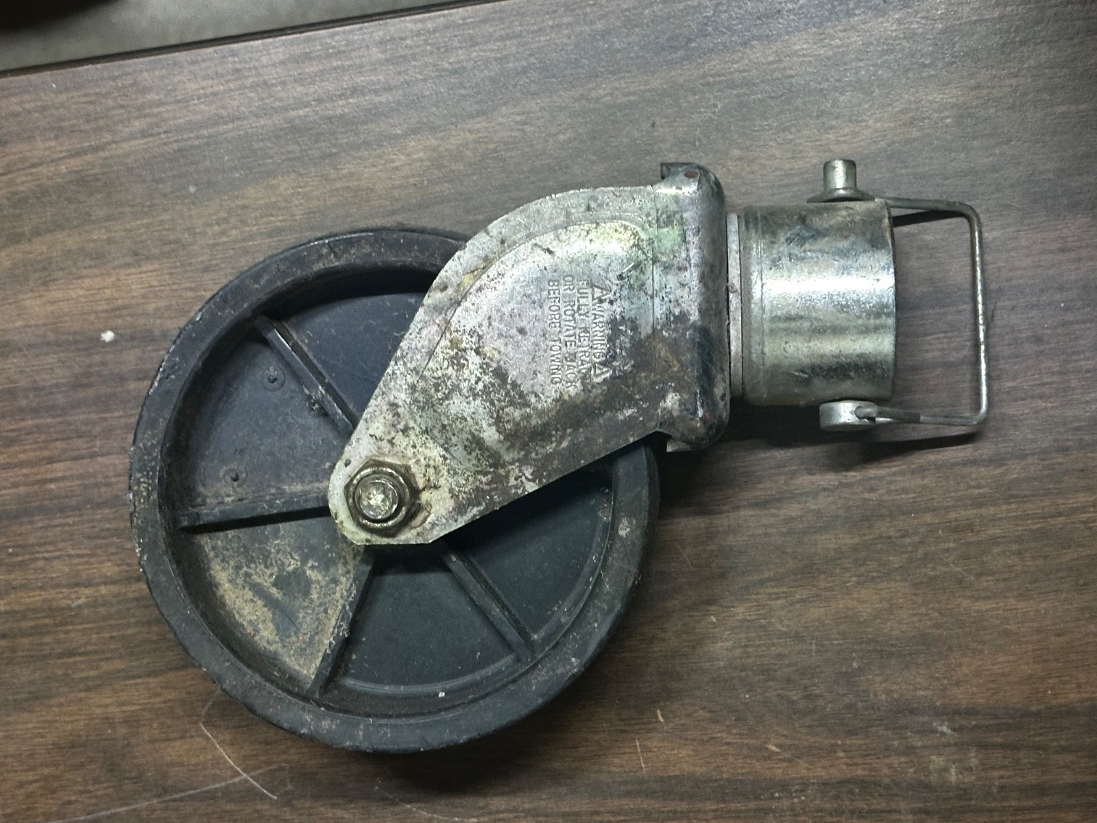 6″ Inch Trailer Swirl Jack Wheel Caster 1200lbs With Pin Boat Hitch Replacement