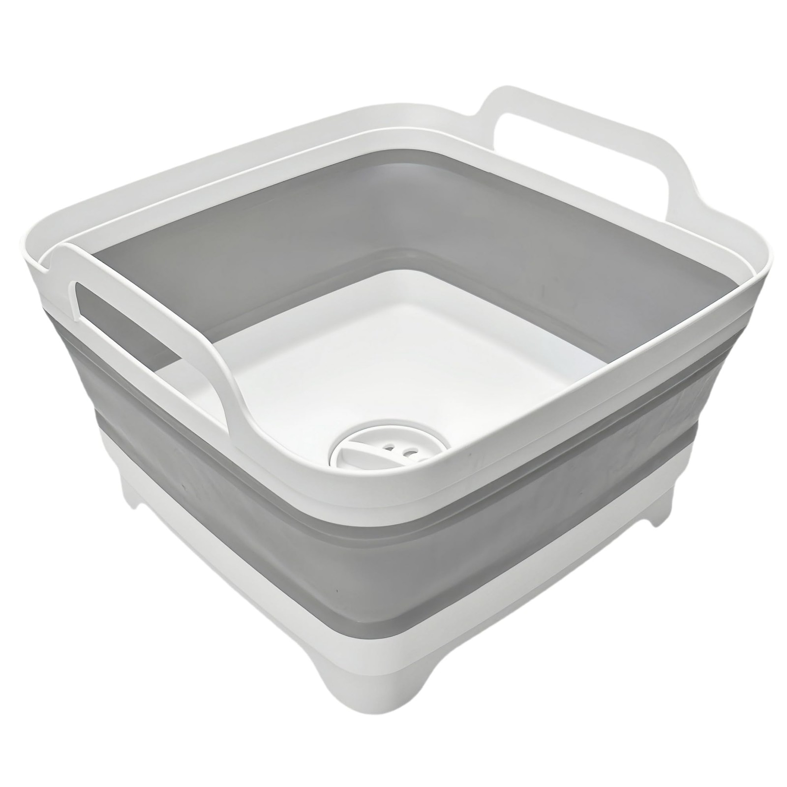 MontNorth Collapsible Wash Basin 9L, Foldable Dish 12inch, Gray – Set of 1