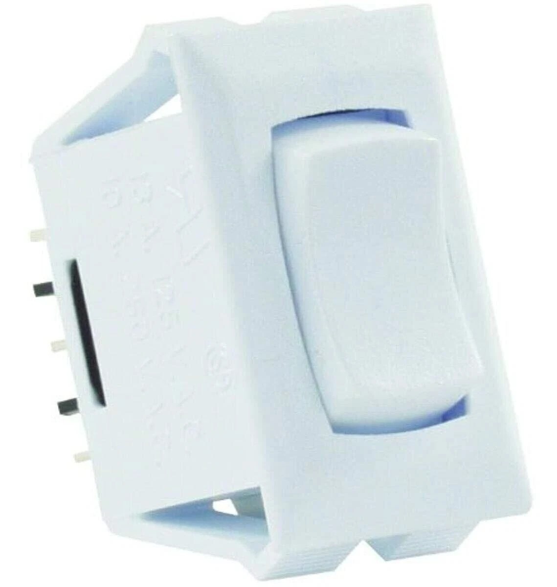 JR Products 12695 White SPDT Mom-On/Off/Mom-On Switch