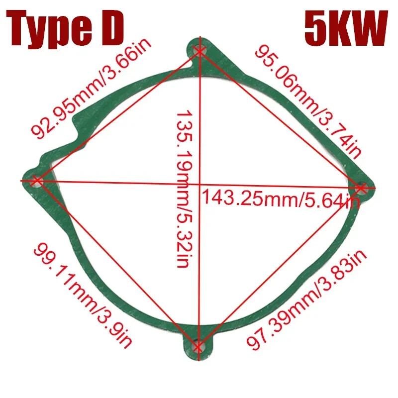 2KW 5KW Car Air Diesel Heater Blower Fan Motor Gaskets For Eberspacher Airtronic