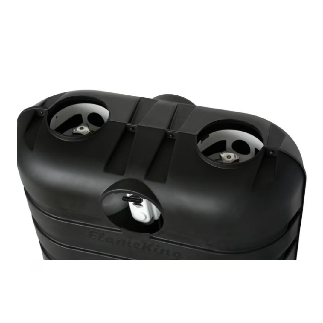 Heavy Duty Dual 20 Lb LP Propane Tank Plastic Cover For RV,Travel Trailer,Camper
