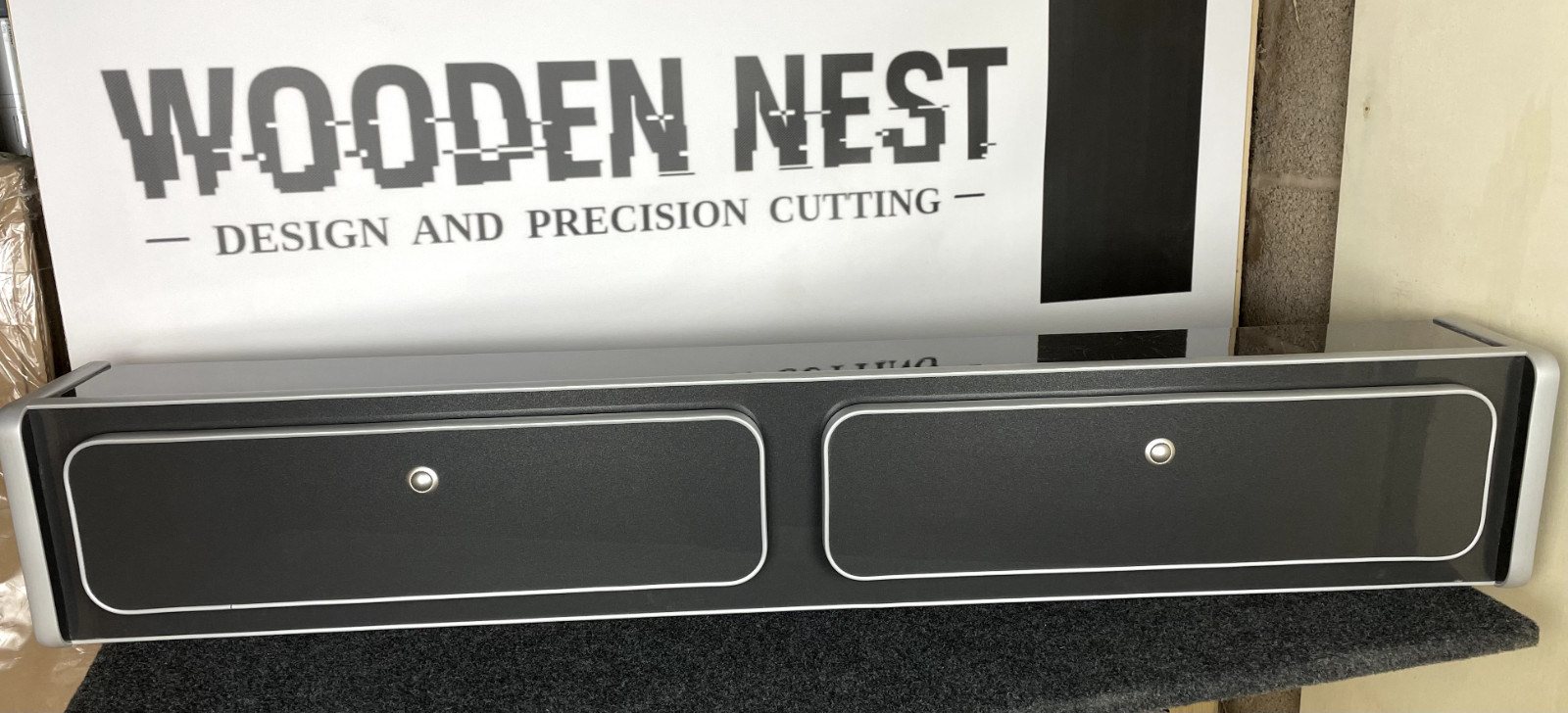 VW T5 T6 Campervan Motorhome Overhead Locker Storage 1200mm Metallic Grey S/E
