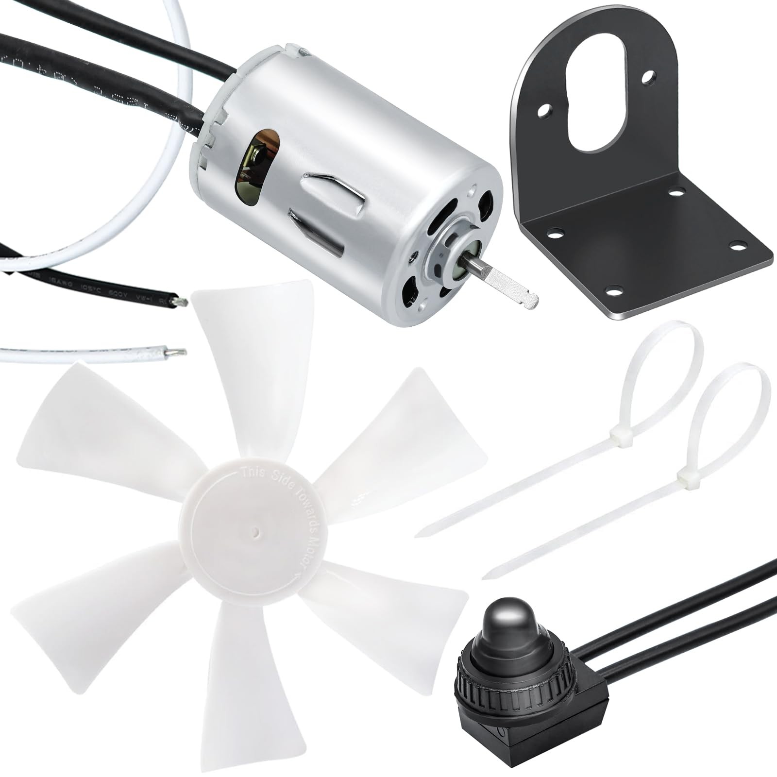 6 Inch RV Vent Fan Motor Blade Replacement 12V D Shaft Camper Roof Bathroom