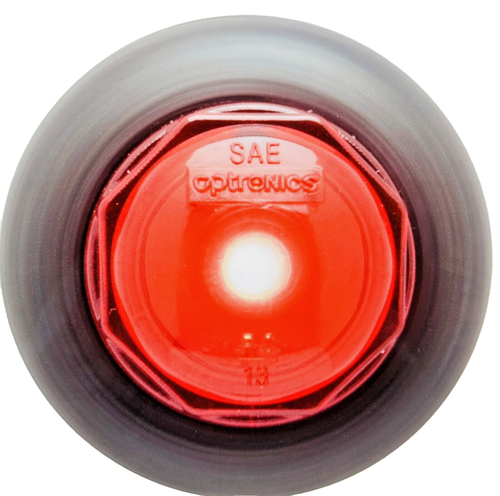 Lot of 10, Optronics MCL10RKL12PGNS Red 3/4” Non-directional clearance light New