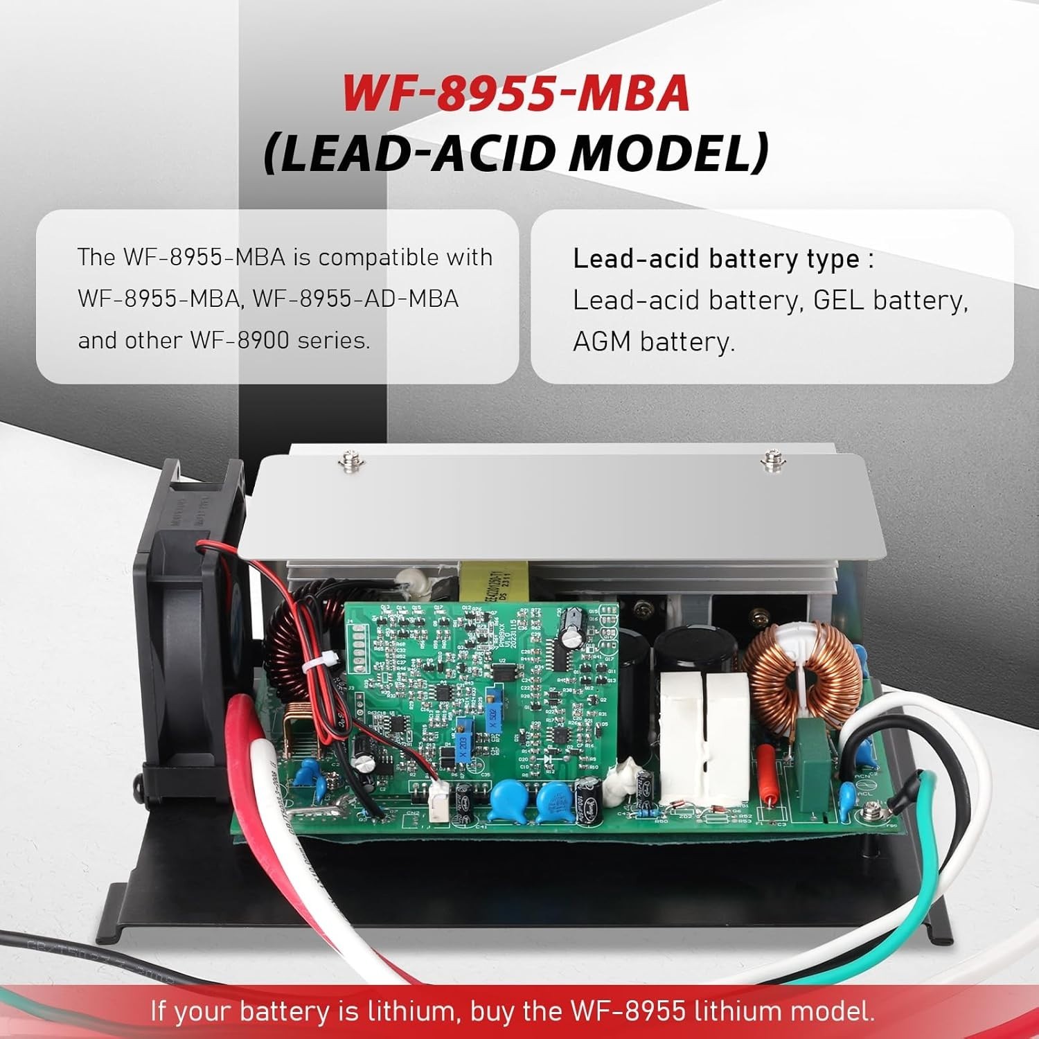 Reliable WF-8955-MBA 55 Amp Power Converter with 3- & Support