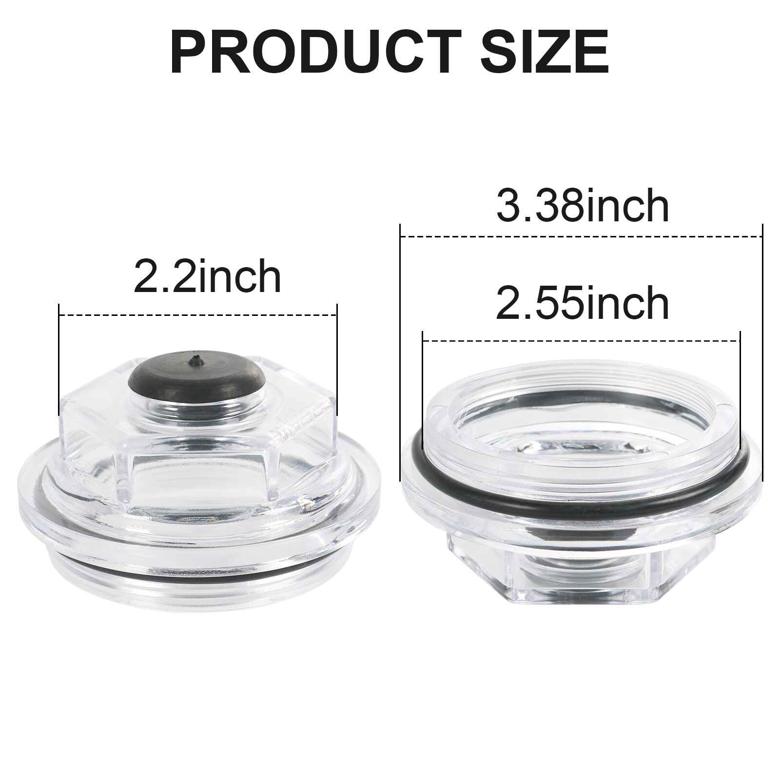 2x 2-7/8″ Oil Bath Cap 21-35 Trailer Axle For Dexter 6K 7K 8K 8-286 8-285 8-219