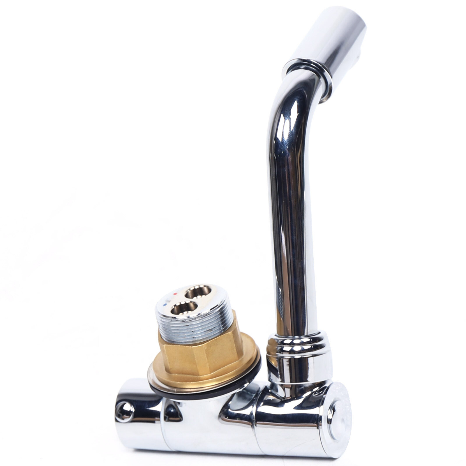 RV Caravan Copper Faucet Foldable Marine Boat Faucet Hot/Cold Water Swivel Tap