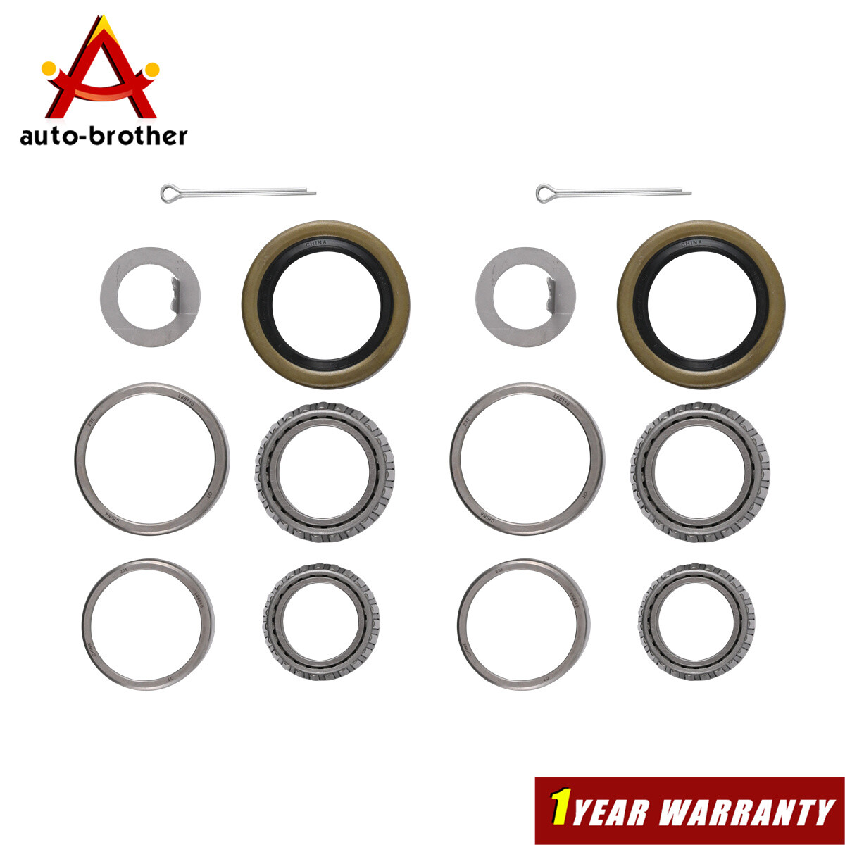 Trailer Bearing Kits L44649 L68149 with 1.719” Seals #84 Spindle (Qty 2) 3500#
