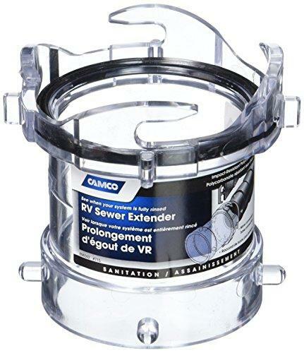 Camco Sewer Hose Adapter – Attaches to RV Outlet Connection , Extends connection