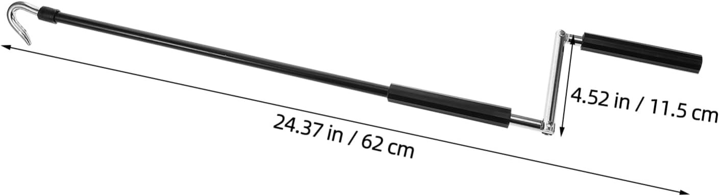 Heavy-duty manual awning crank handle, easy to use.