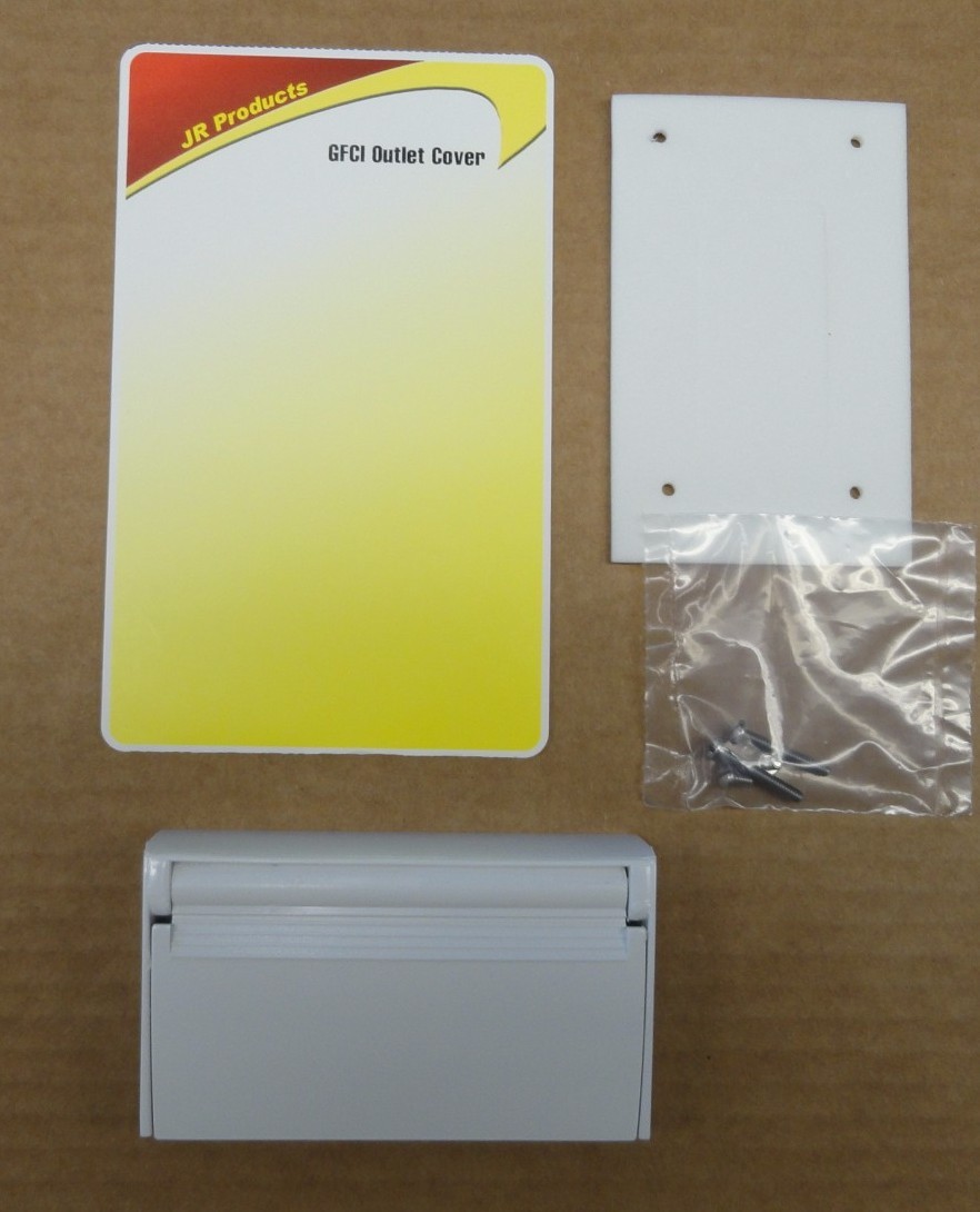 RV/Camper GFCI Exterior Weatherproof Outlet Cover WHITE