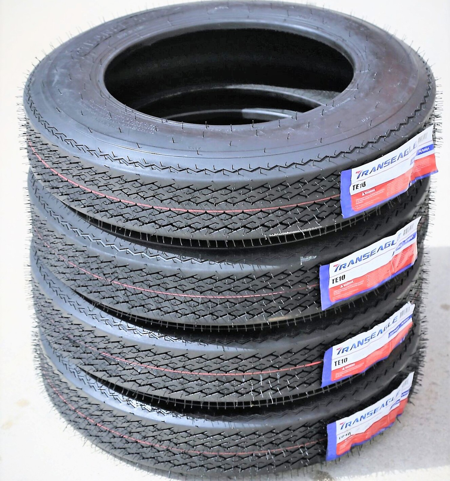 5 Tires Transeagle TE10 ST 5.7-8 5.70-8 5.70×8 Load C 6 Ply Trailer