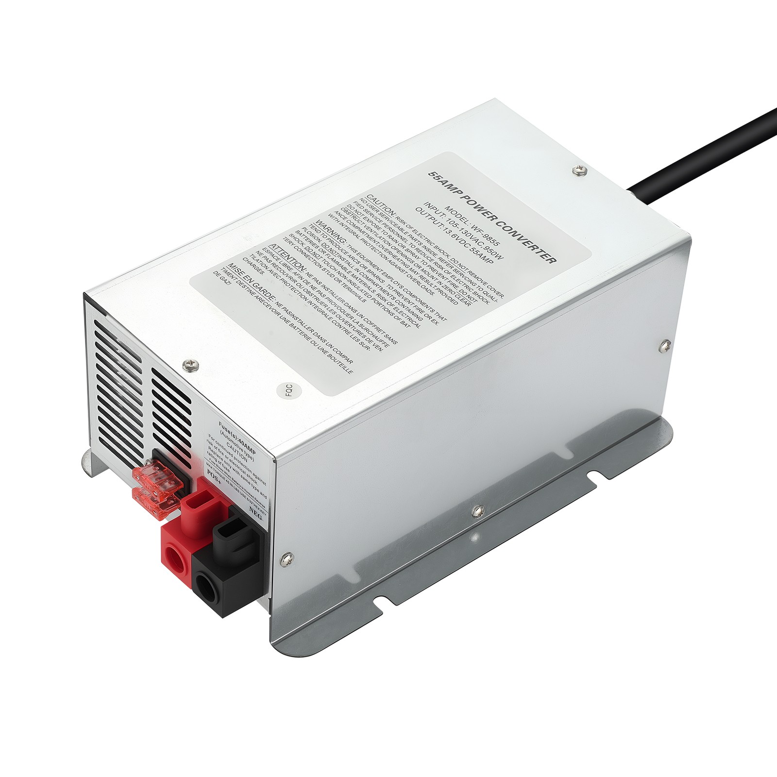 RV Power Converter 55 Amp for WF-9800 Series Deck Mount AC DC Adapter