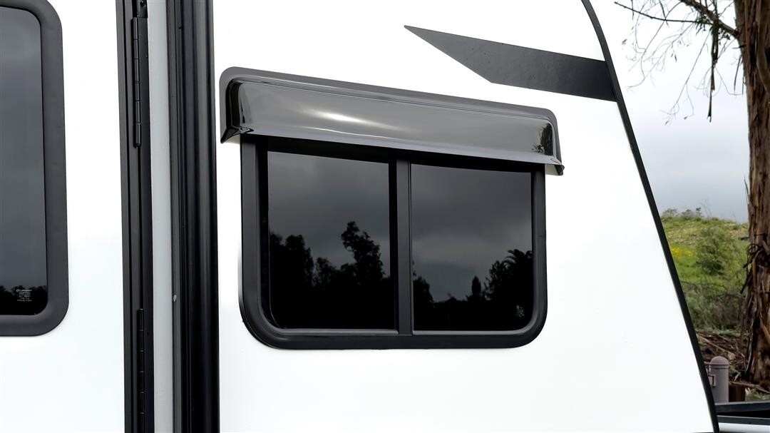 21 Inch ABS Smoke Drip Cap Rain Gutter Guard for RV Trailer Windows or Doors