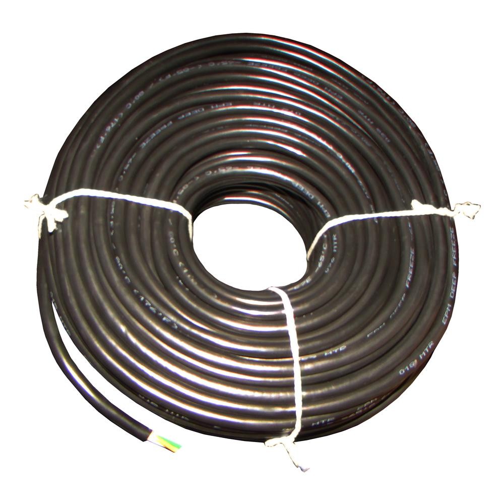 (15 Feet) 14 Gauge 4-Conductor Black Wire Heavy Duty PVC Color Coded