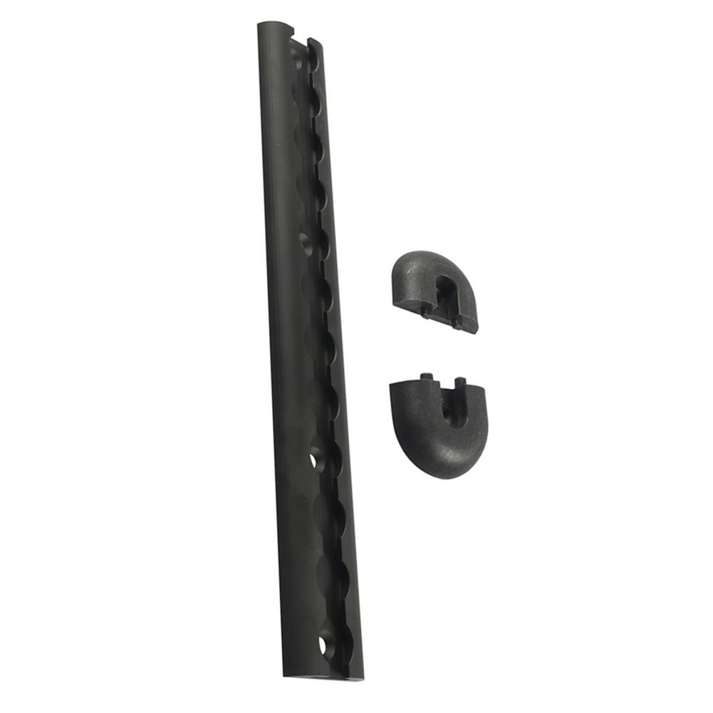 Aluminum L Rail Kit 12 inches with End for Motorcycles Tractors and RVs