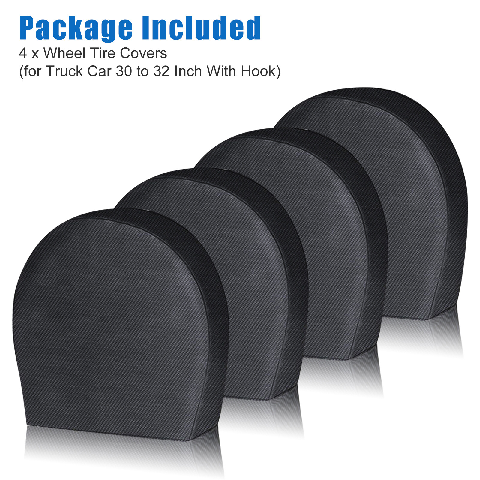 4PCS Waterproof Wheel Tire Covers Sun Protector For RV Truck Trailer SUV 30-32″