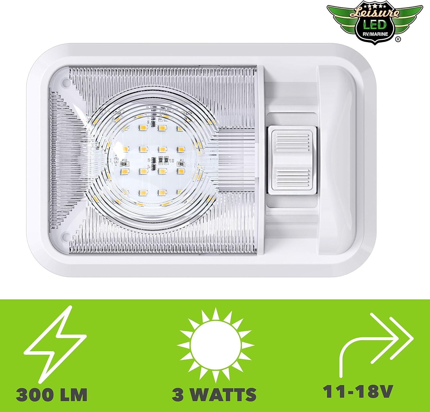 5 Pack Universal Fit 12V LED Ceiling Lights for Trailers – Natural White 4000K
