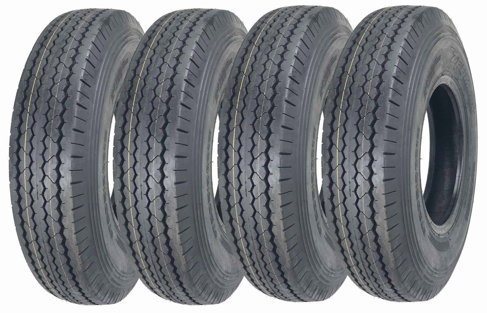 4 New Zeemax Heavy Duty Trailer Tires ST205/90D15 / 7.00-15 Bias 10 PR – 11024