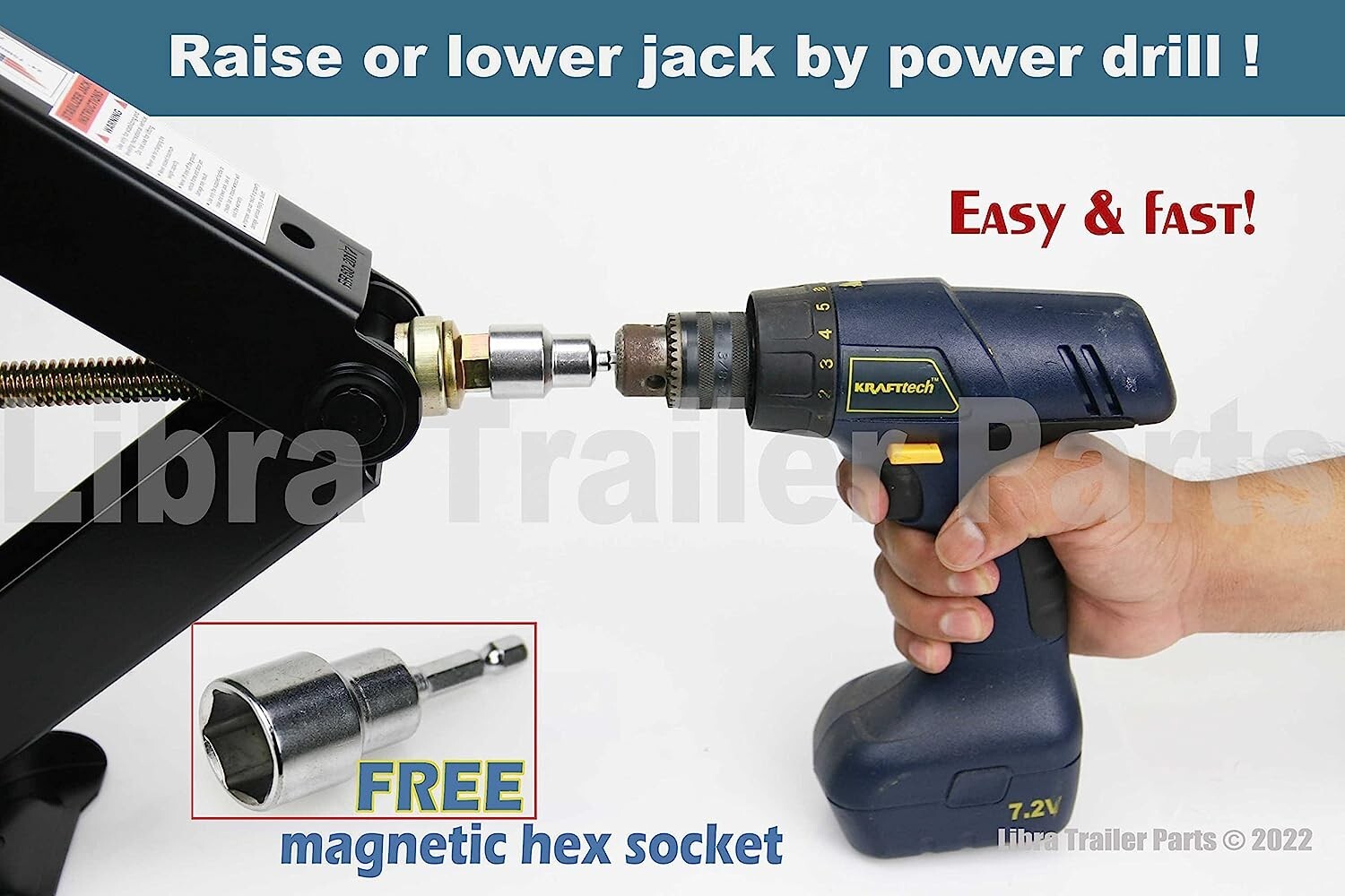Heavy-Duty Scissor Jacks – Ultimate True HD 9000 Capacity – Socket Kit