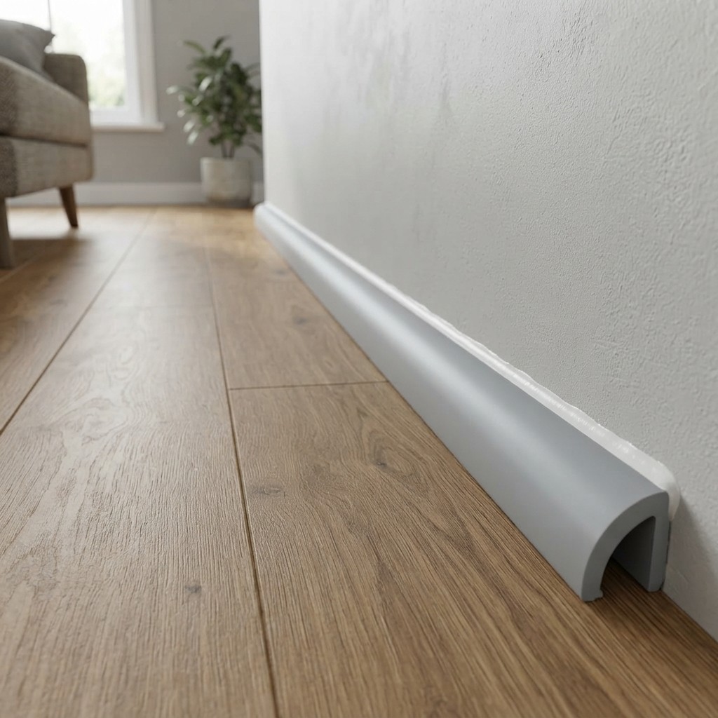 Versatile 12mm Awning Rail Insert with Light Grey Finish – Perfect for Caravans