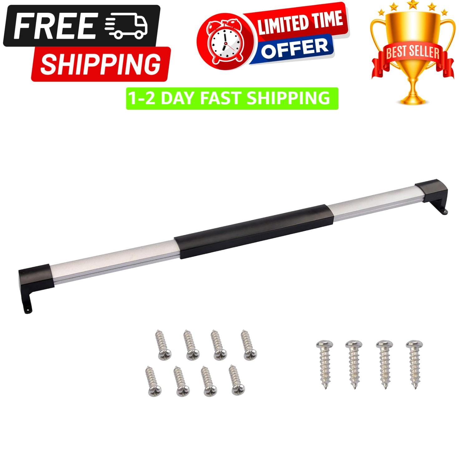 from 21-5/8 Inch to 28-5/8 Inch with Sturdy and Secure Non-Slip Grip