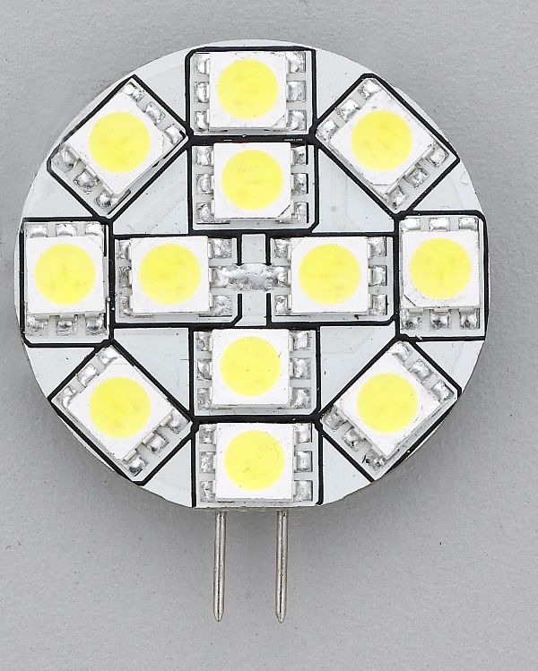 # RV MARINE TRAILER AUTO PART REPLACEMENT LED BULB G4 WARM WHITE SIDE PIN 1.2″D
