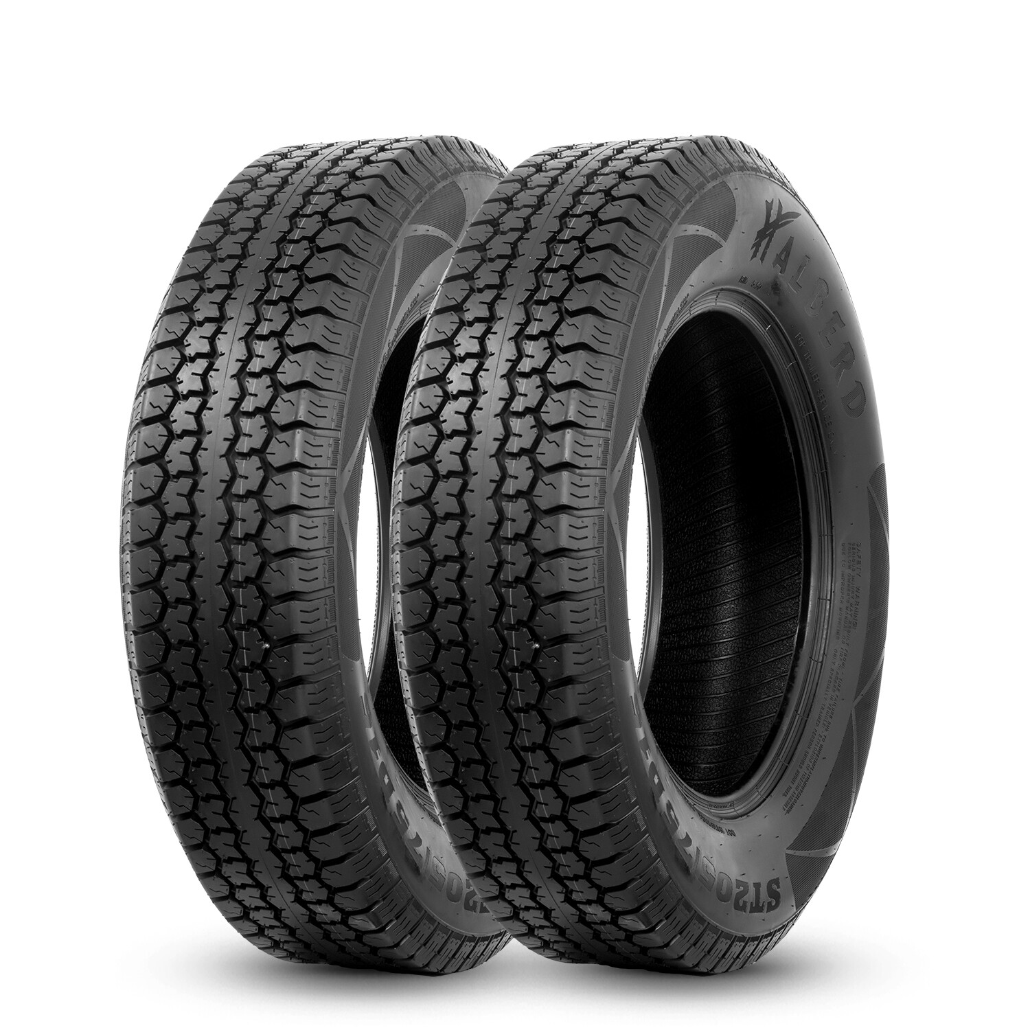 ST205/75D15 Trailer Tires 205 75 15 Heavy Duty 6Ply Load Range C 2057515 SET 2