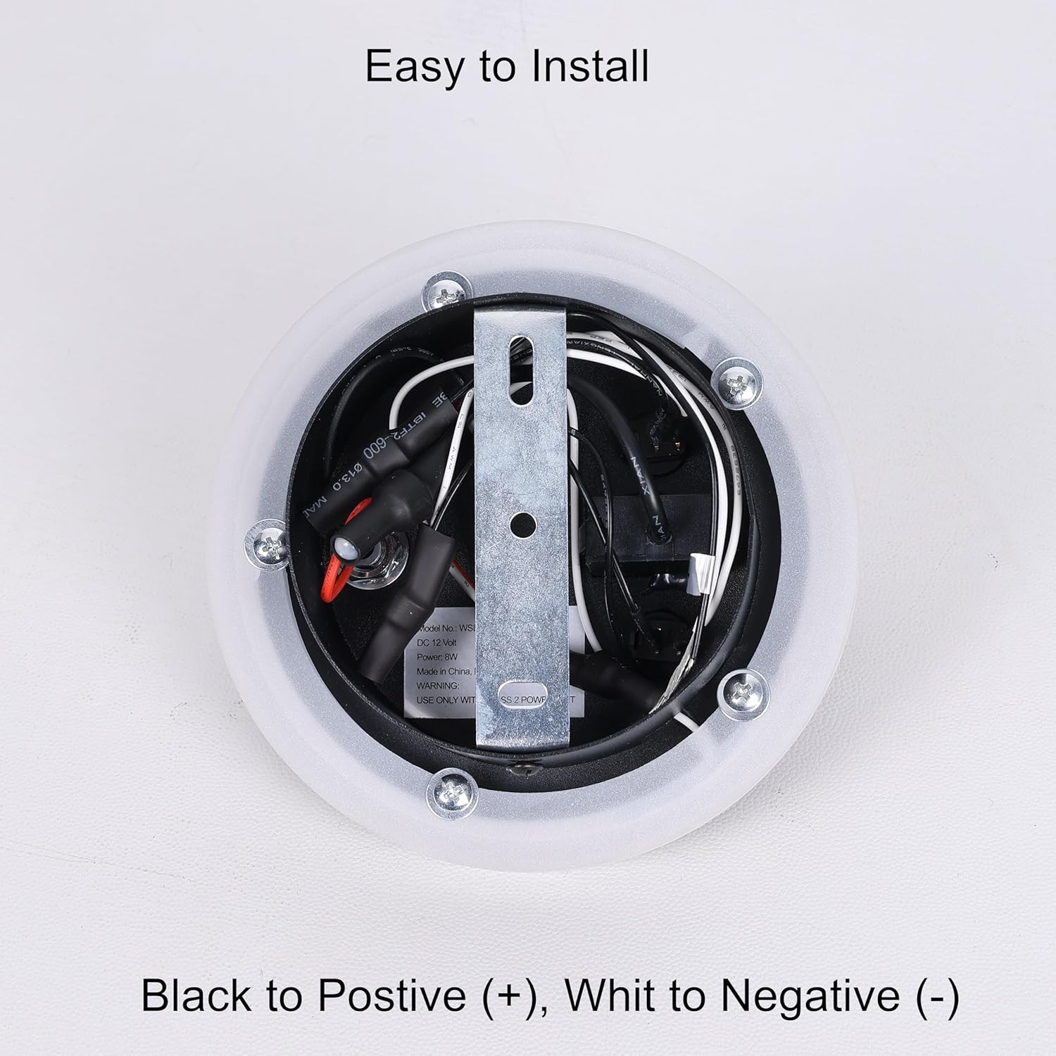 12V LED RV Wall Sconce Light Fixture with ON/Off Switch and USB Black