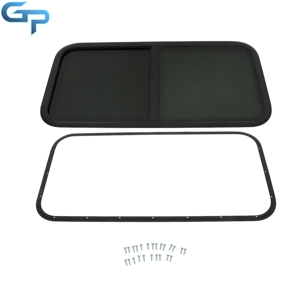 43″ W X 22″H RV Camper Window Teardrop Horizontal Sliding Glass Window Universal