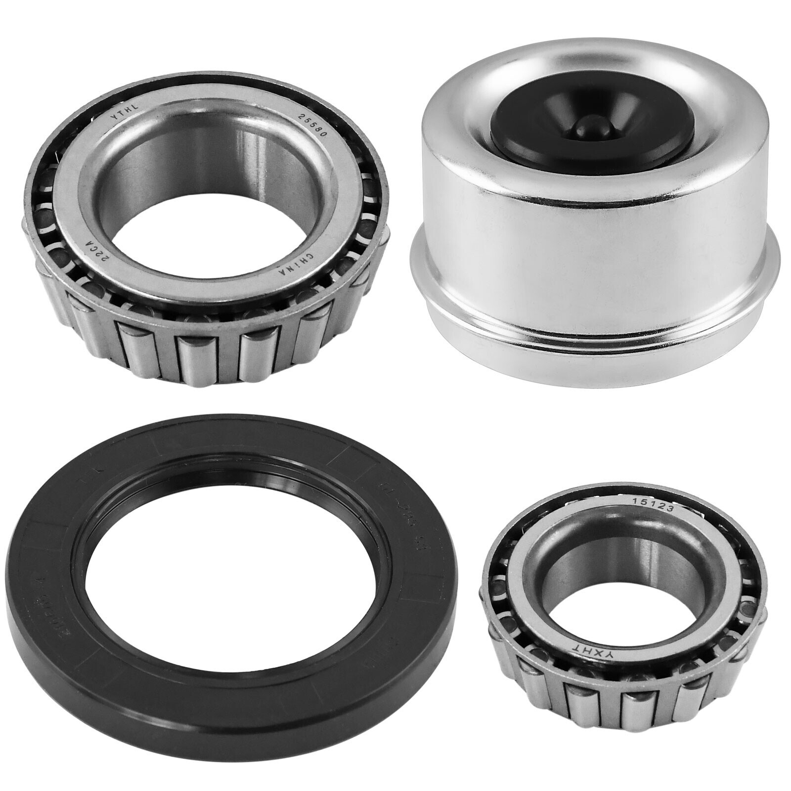 4X Trailer Hubs Convert Mobile Home with Bearings 6000# 6 Lug 6×5.5 Idler Axle