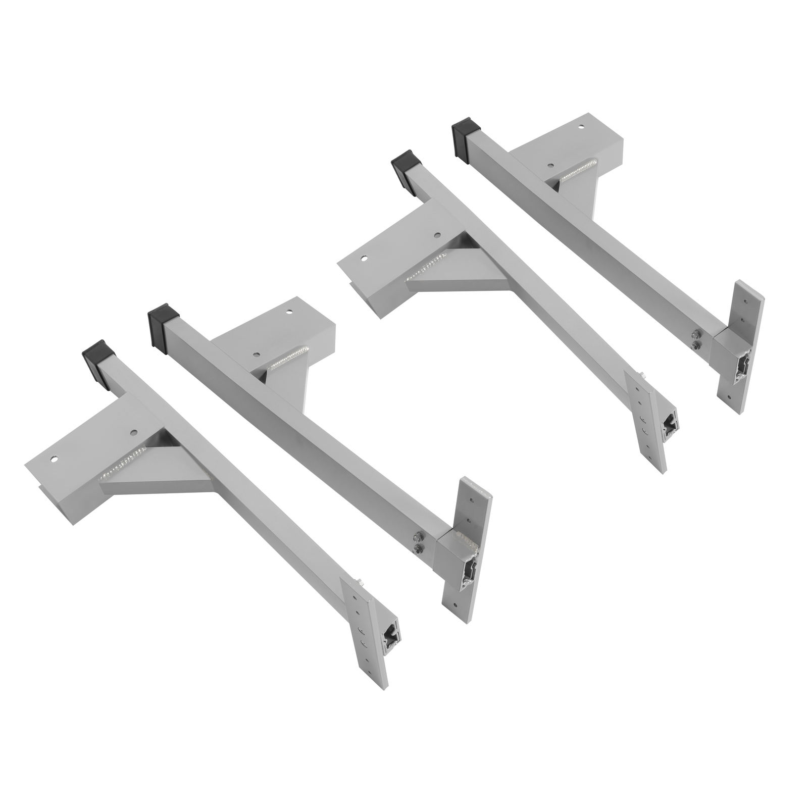Adjustable Roof Ladder Rack Bracket Kit For Open or Enclosed Trailers Cargo Vans