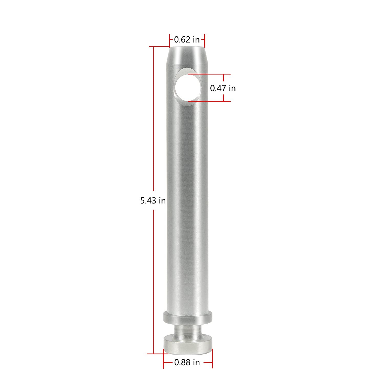 S07070200 Cat 1 Top Link Pin Hitch Accessories for Tractors, 3/4″ x 3-3/4″