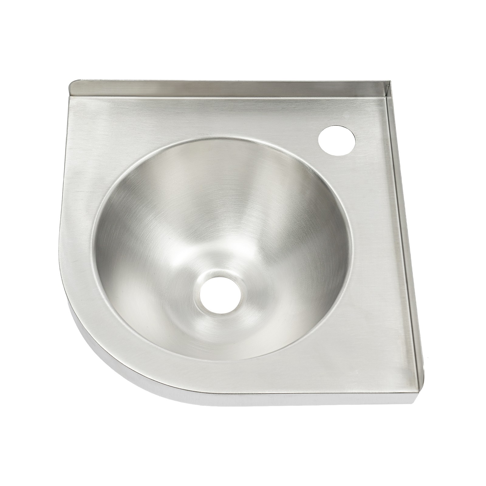 RV Caravan Camper Sink Stainless Steel Hand Wash Basin Wall-mounted Silver Sink