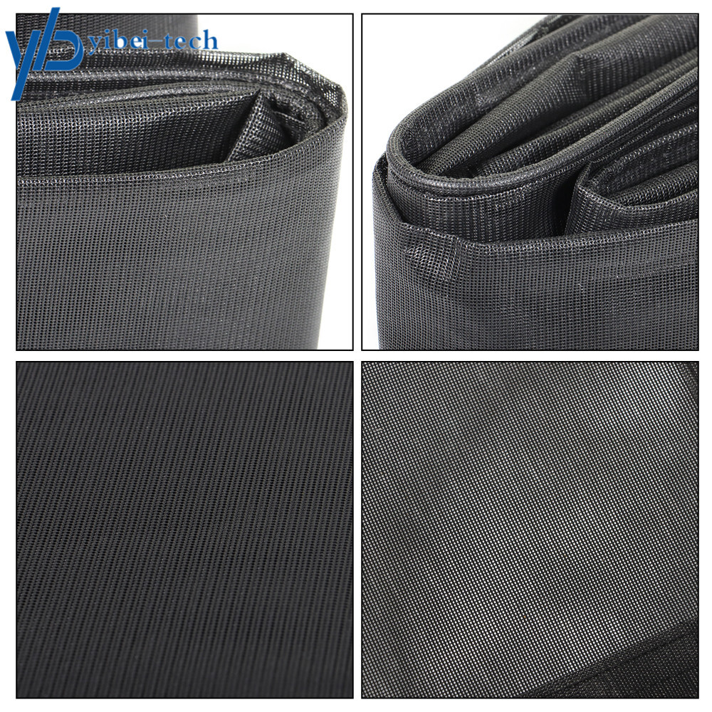 11”-21” RV Awning Sun Shade Black Mesh Screen Sunshade Kit For Camping Trailer