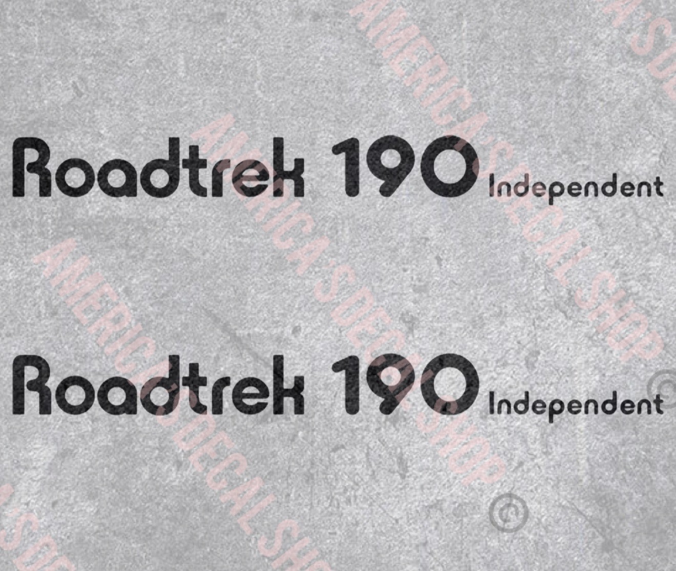 Roadtrek Independent Camper RV Trailer Vinyl Decals 2PC OEM New Oracle