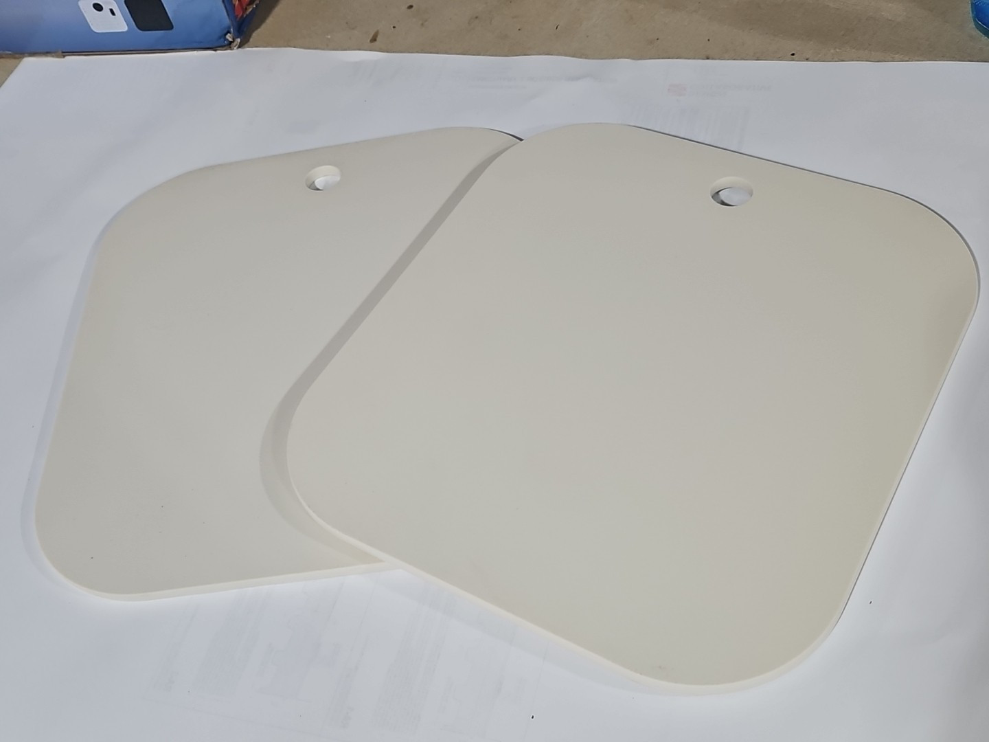 RV Camper Sink Cover Cutting Board 13 5/16″ x 14 3/4″ x 3/8″ BISQUE Lot Of 2