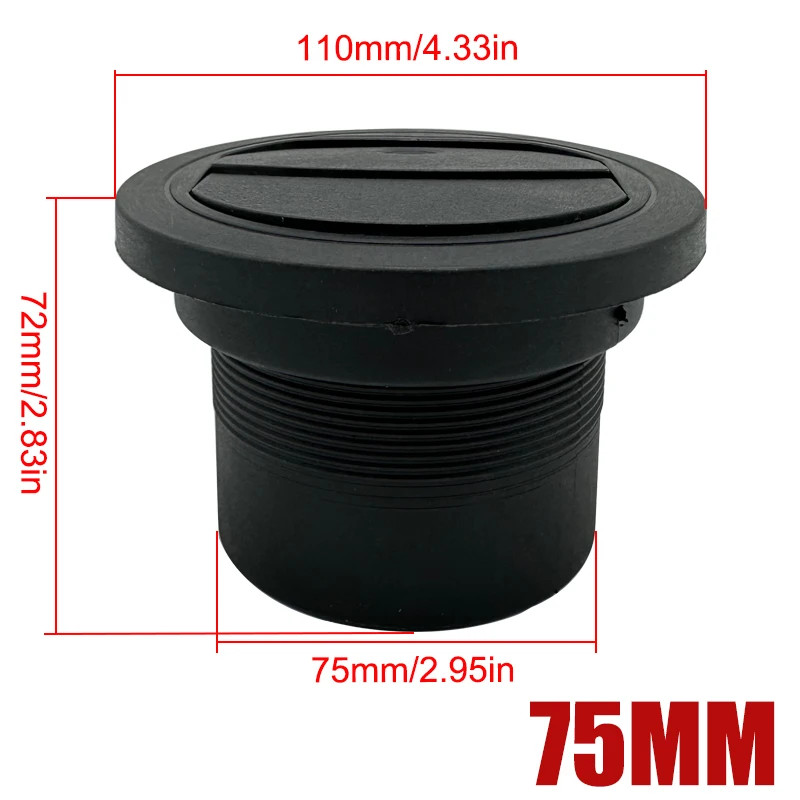 2X 42/60/75mm Diesel Heater Air Vent Duct Pipe Outlet Rotatable Joiner Connector