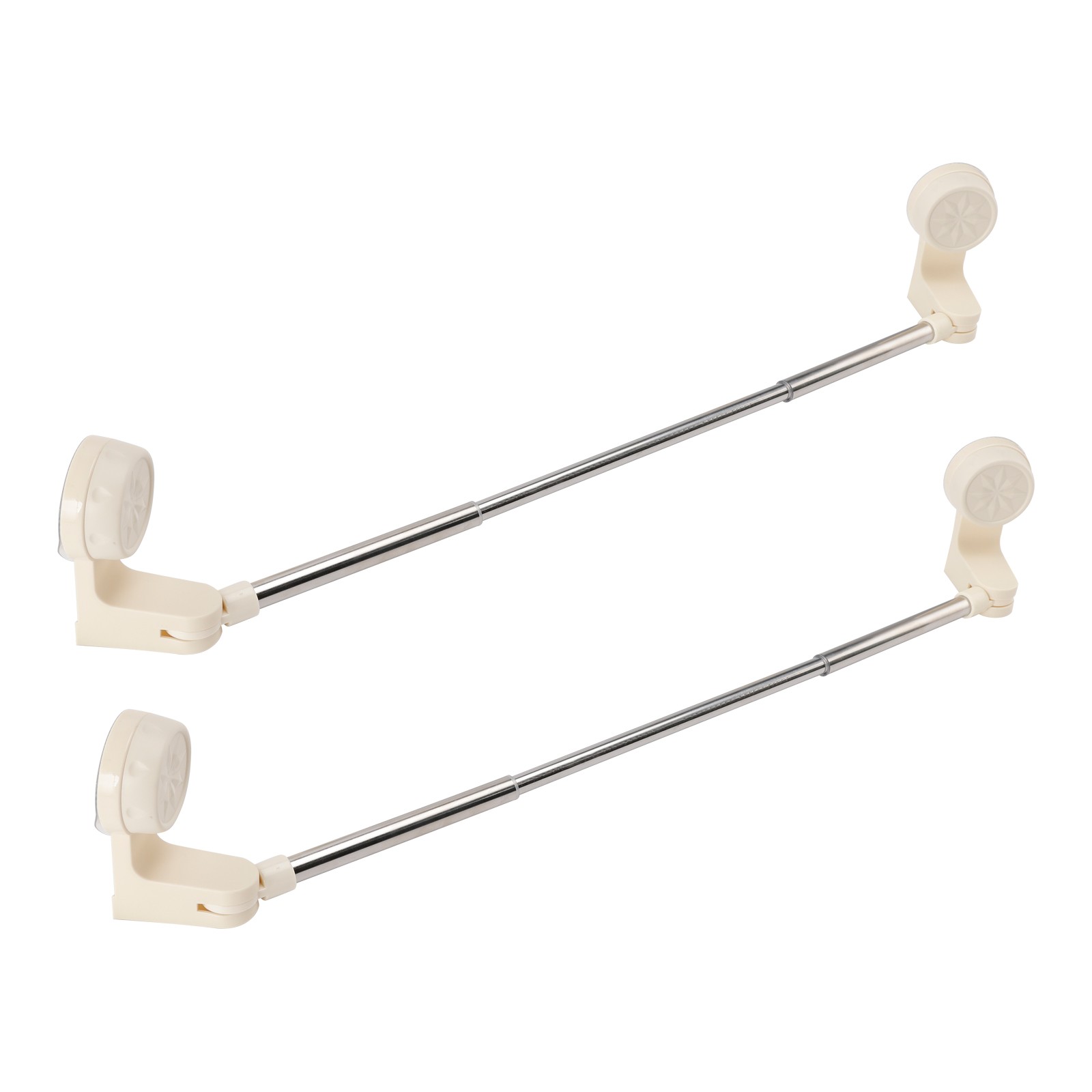 2* RV Shower Corner Storage Bar Adjustable Stainless Steel Rod 11.8-23.6 inches