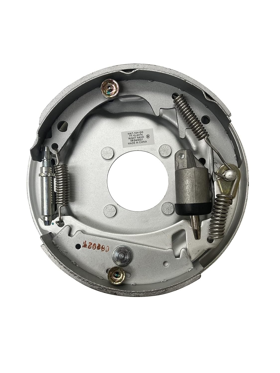 Pair – 10″ Hydraulic Dacromet Coated 3500# Free Backing Plate Trailer Brakes
