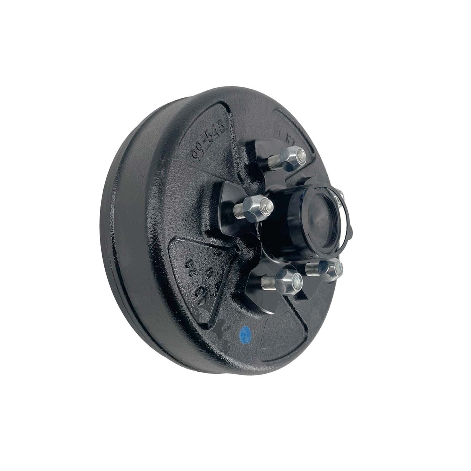 Pre Greased 5 Lug 3500 lb Trailer Brake Drum Hub Assembly w Lug Nuts & Hardware
