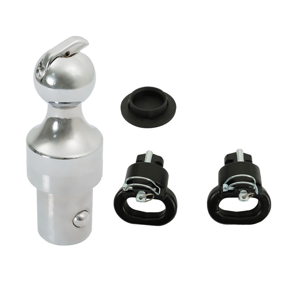 LABLT 2-5/16″ Puck System Gooseneck Ball&Safety Chain Kit For Ram Truck 60638