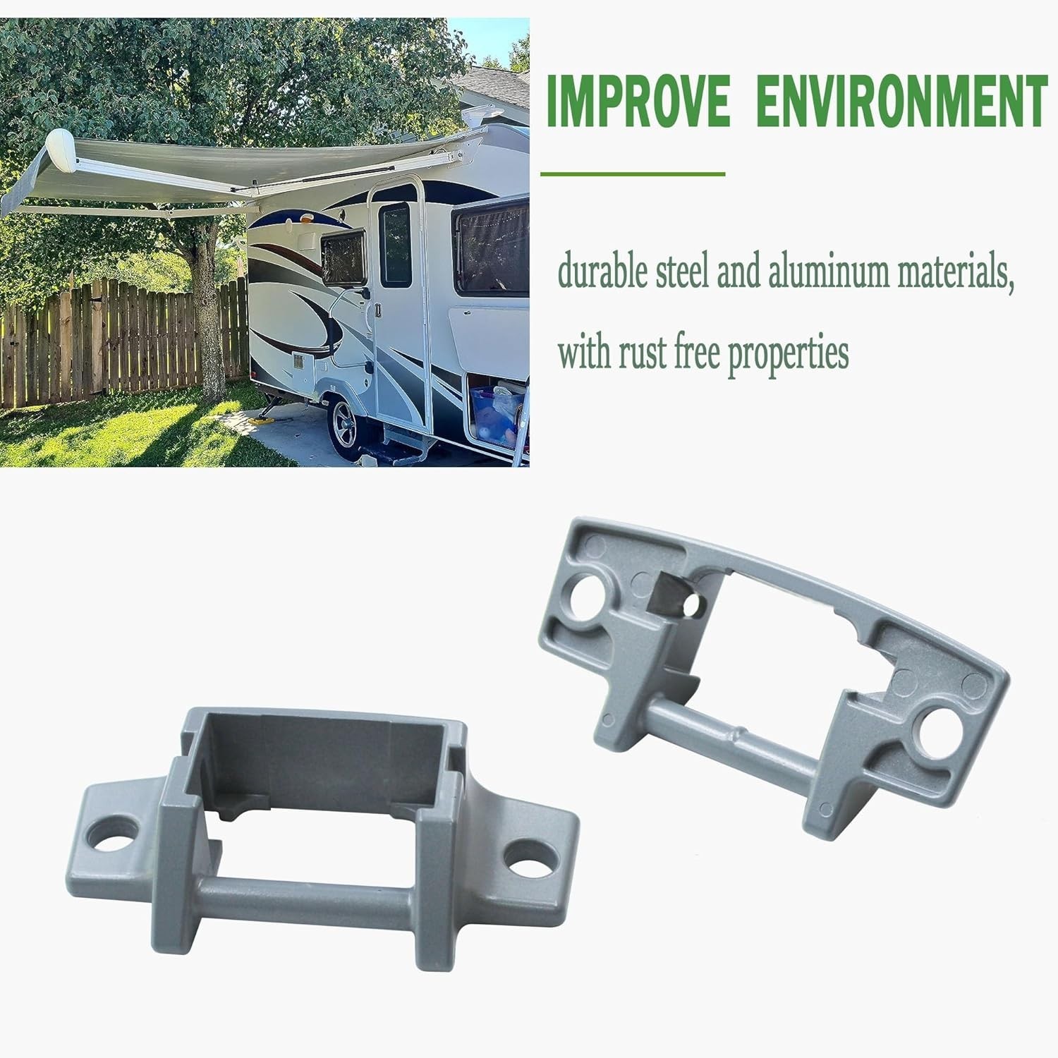 New RV Awning mounting Brackets Replacement for Dometic 3310811.009M Die-cast Fo
