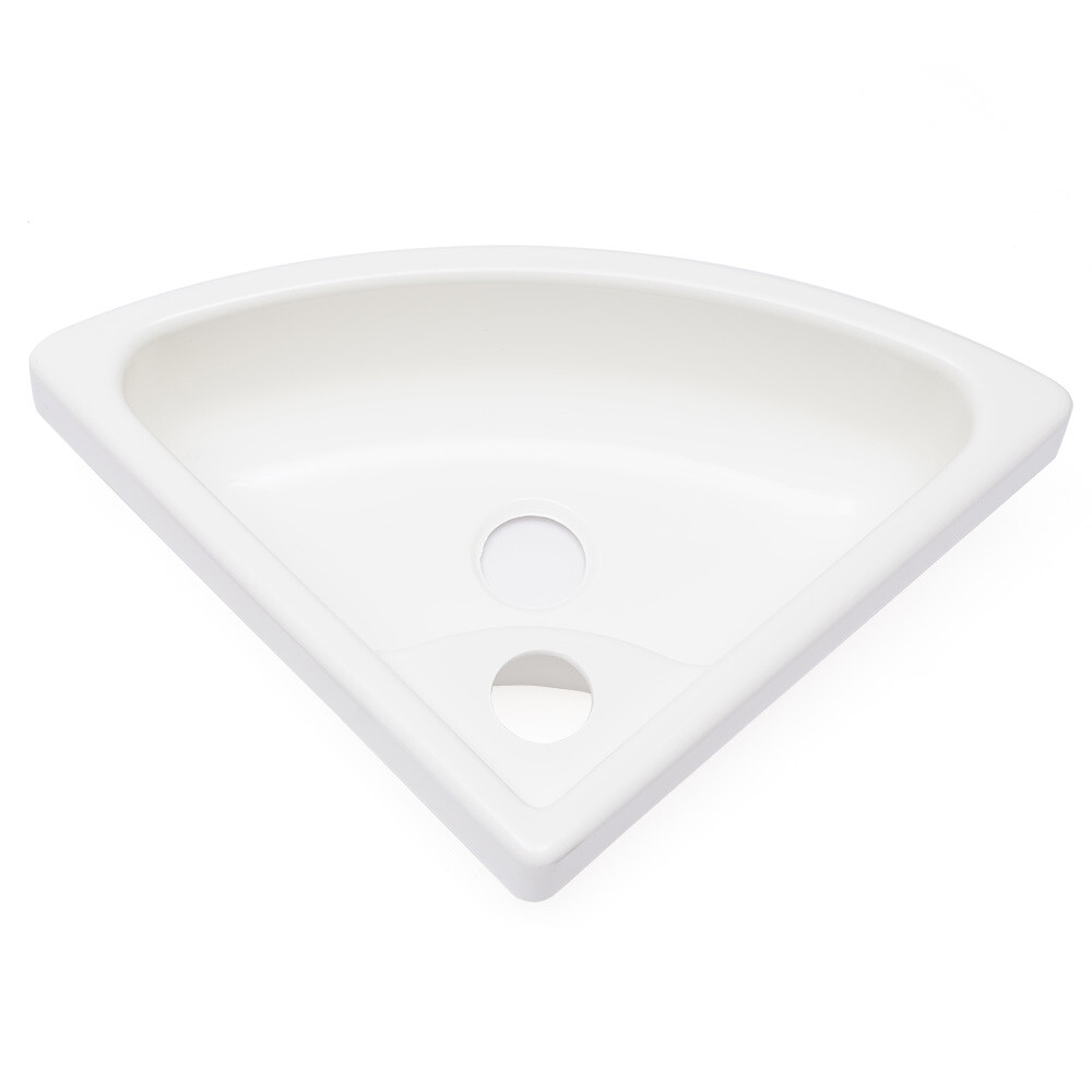 Wall-Mounted Sink Triangular Acrylic Corner Wash Basin WC Bathroom Counter Top