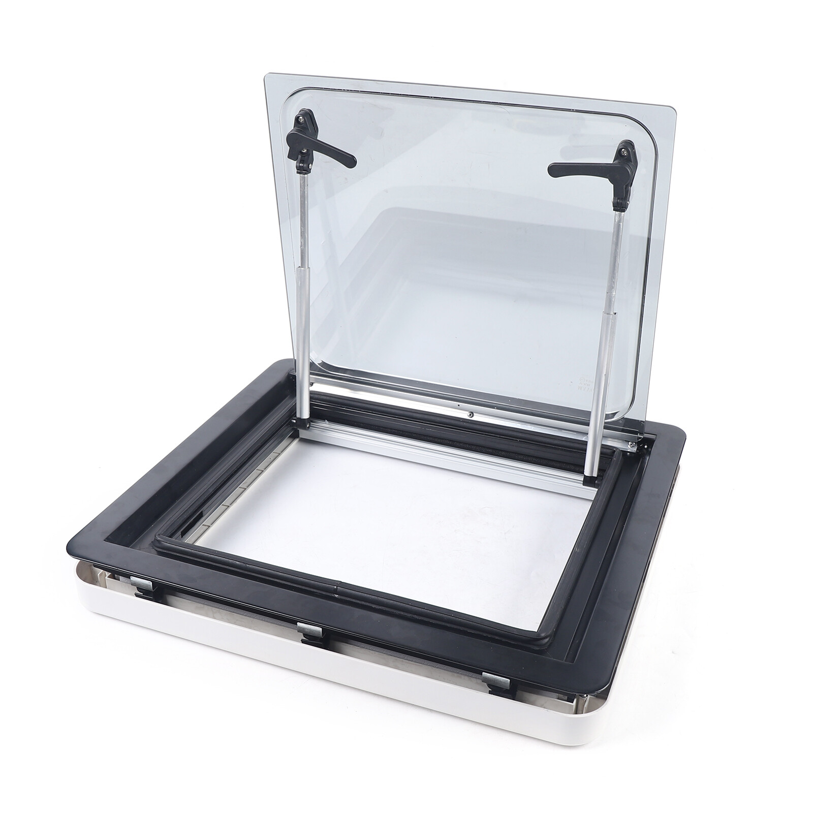 RV Caravan Hinged Push Out Window Top-Hung Camper Skylight Hatch Vents 450*500mm