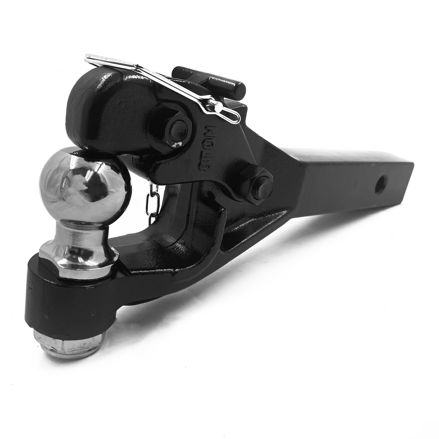 8T / 17000lbs Receiver Mount Combination Pintle Hitch w/ 2″ Ball Fit 2-Inch Rece