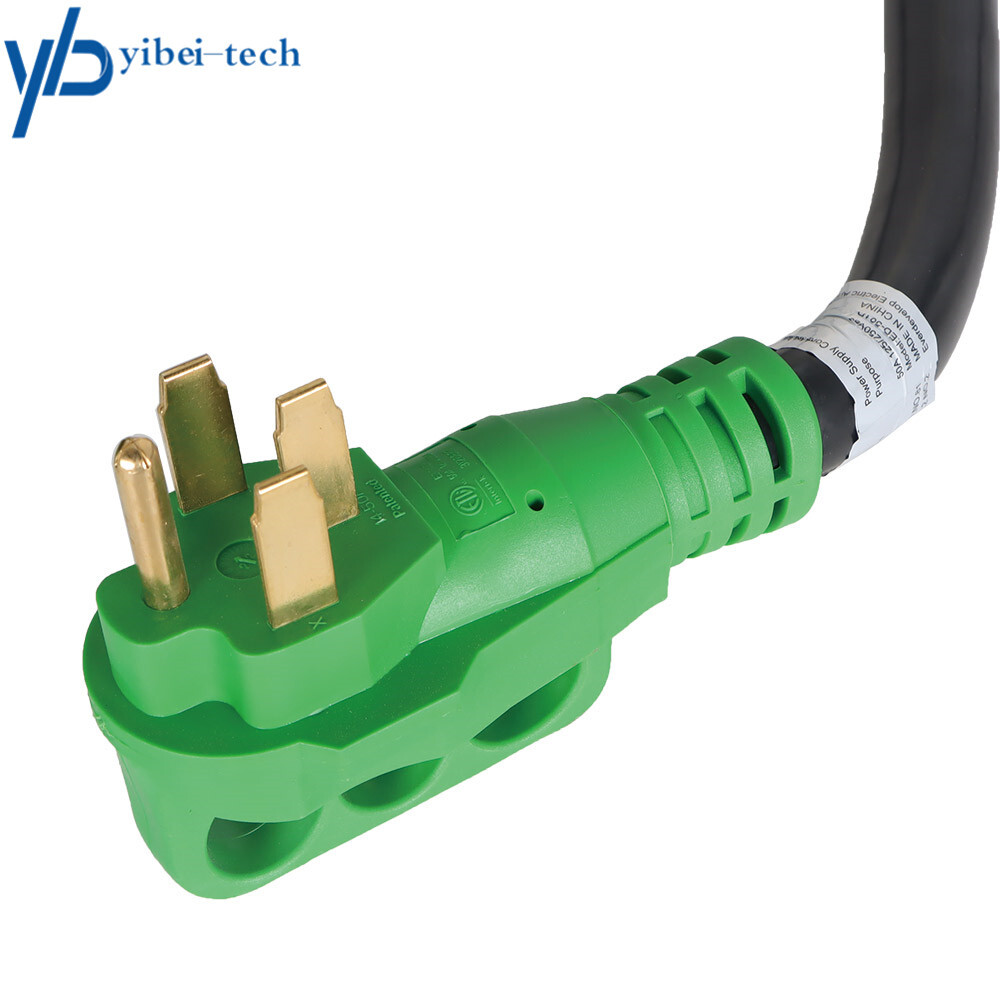 50-Amp 15ft RV Generator Power Cord 125/250V 14-50P to SS2-50R Locking Connector