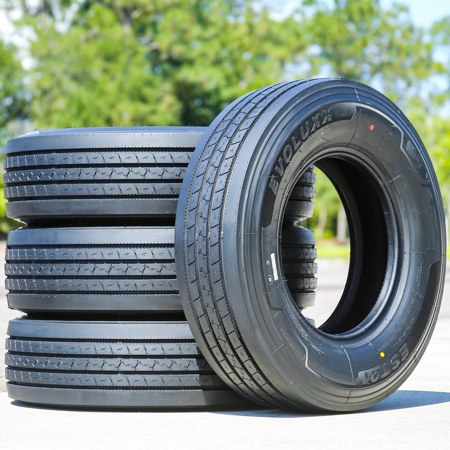 4 Tires ST 235/85R16 132/127M Load G 14 Ply Evoluxx EST21 All Steel Trailer
