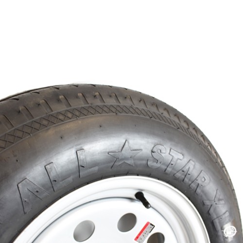 15″ 5-5″ Bolt Circle Silver Modular Wheel and ST20575D15C Bias Trailer Tire