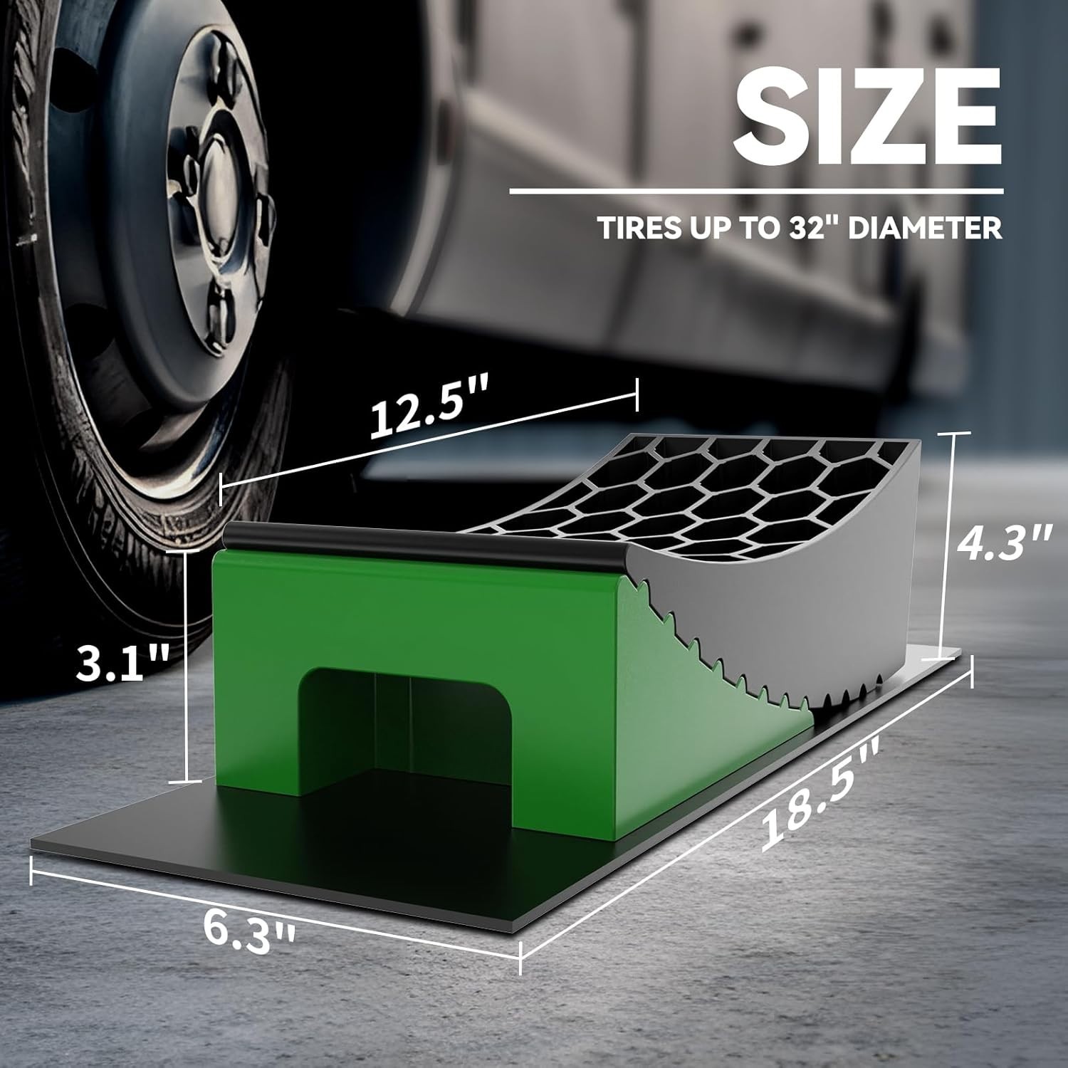 RVMATE Camper Levelers 8-Piece Kit RV Leveling Blocks Wheel Black